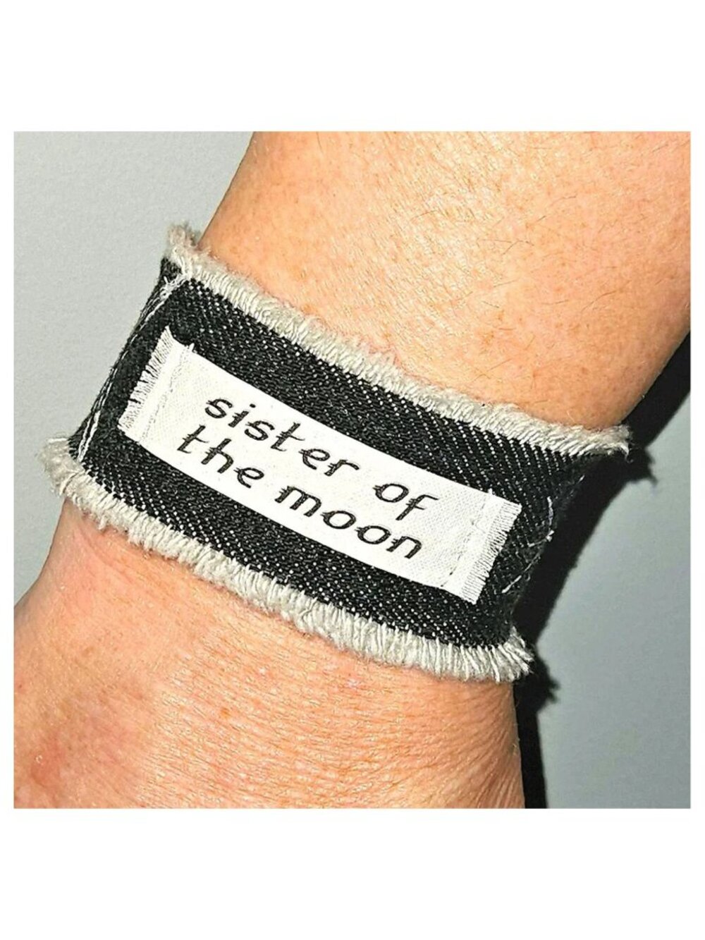 Sister Of The Moon Black Bracelet Cuff Stevie Nicks Boho Hippie Fleetwood Mac